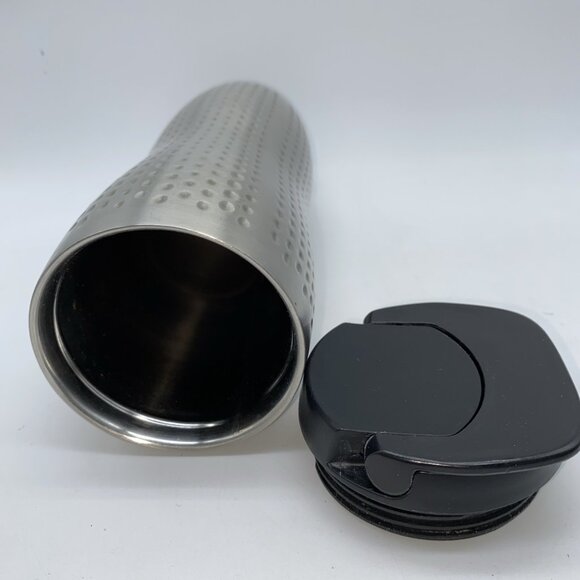 Starbucks Dimpled Stainless Steel 16 Oz Insulated Coffee Tea Travel Mug 2008 - Picture 9 of 14